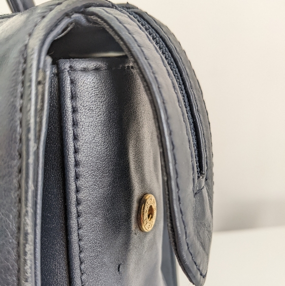 GIANA BERNINI Genuine Leather Handbag, Blue - Picture 10 of 12